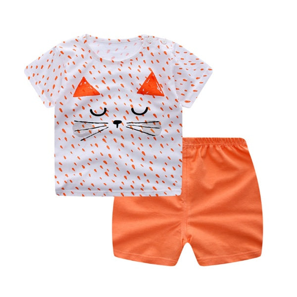 Cartoon Clothing Baby Boy Summer Sets