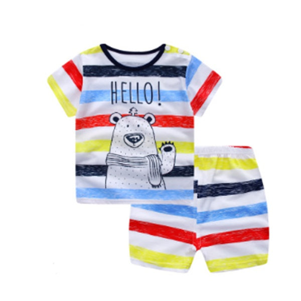 Cartoon Clothing Baby Boy Summer Sets