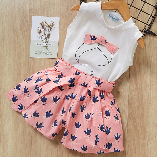 Kids Girls Clothes Suit