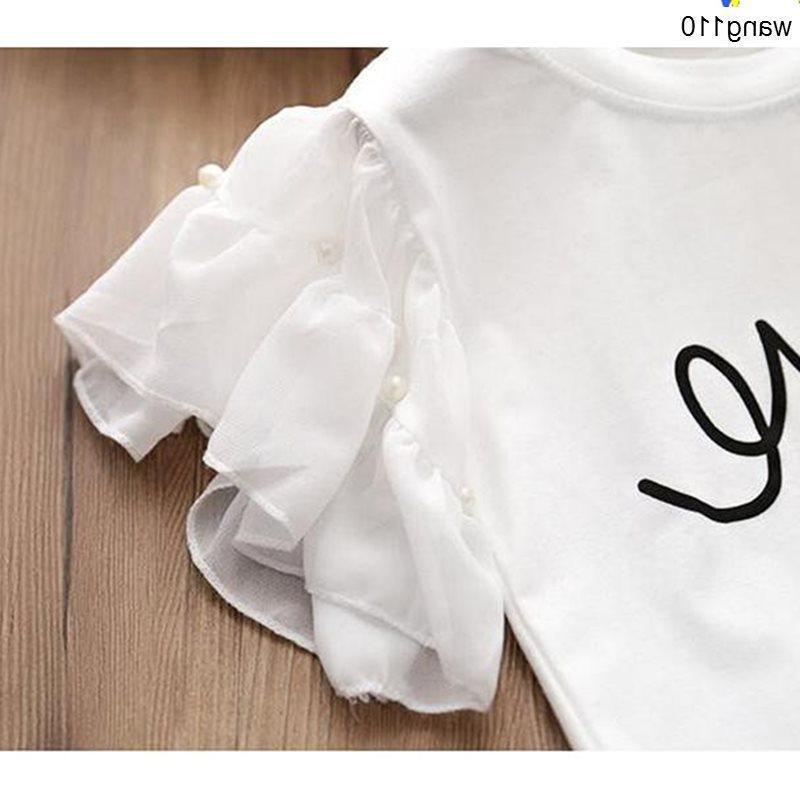 Summer Kids Girls Clothing Sets 2 pcs