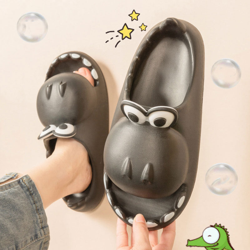 Kids Dinosaur Slippers Shoes