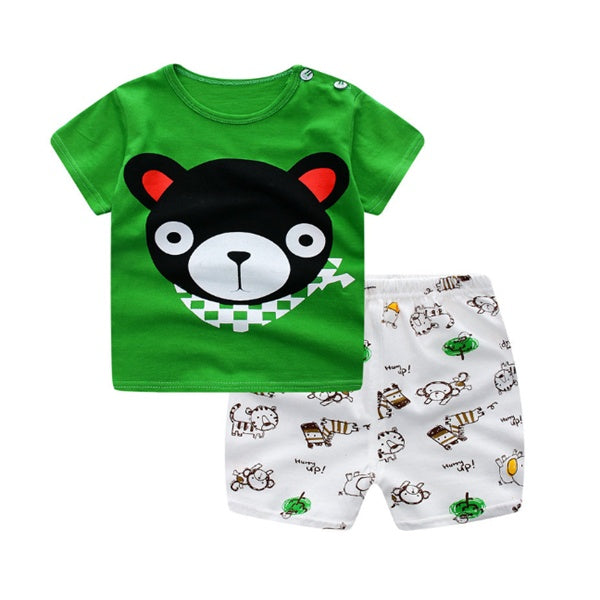 Cartoon Clothing Baby Boy Summer Sets