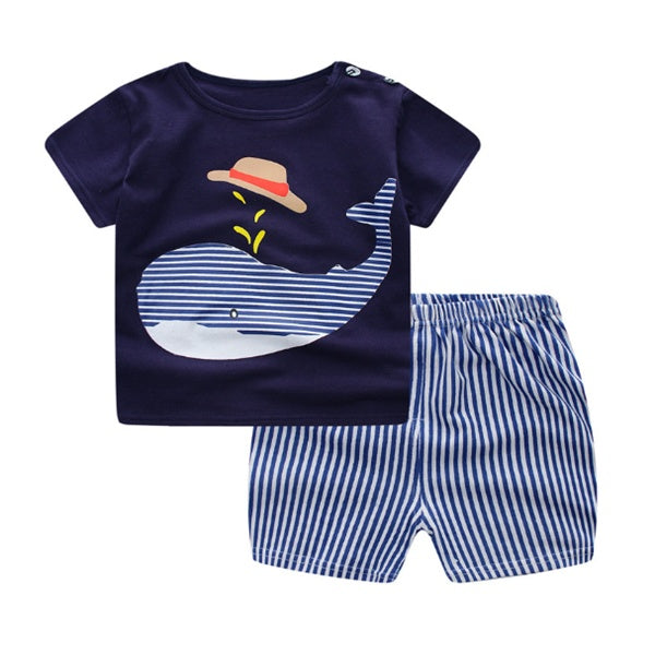 Cartoon Clothing Baby Boy Summer Sets