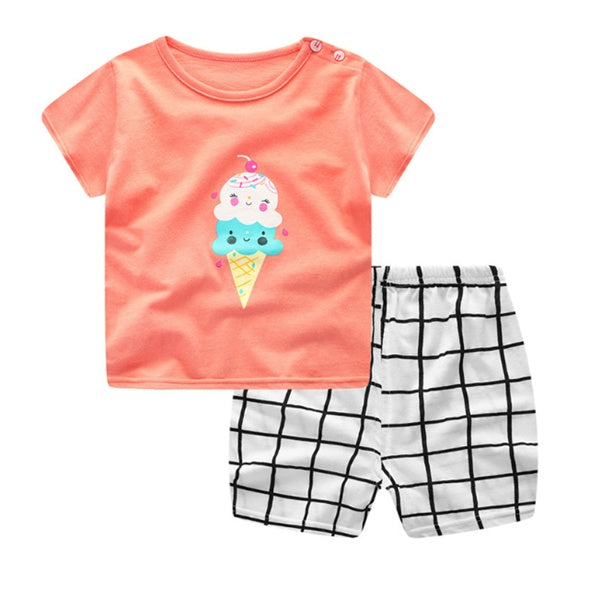 Cartoon Clothing Baby Boy Summer Sets