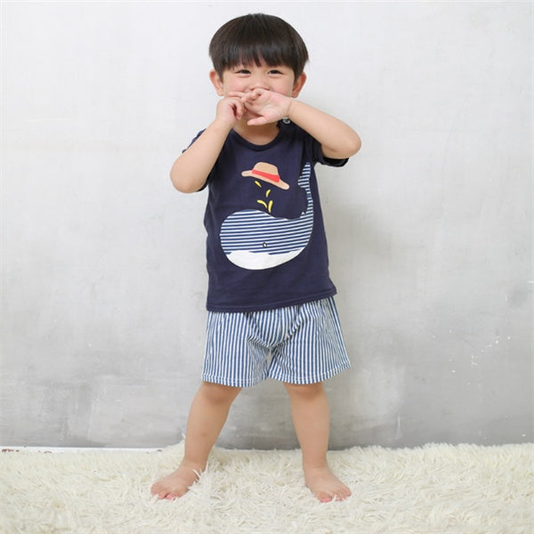 Cartoon Clothing Baby Boy Summer Sets