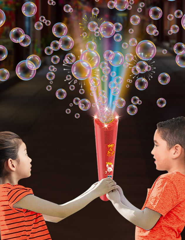 New Spring Festival New Year Fireworks Bubble Machine