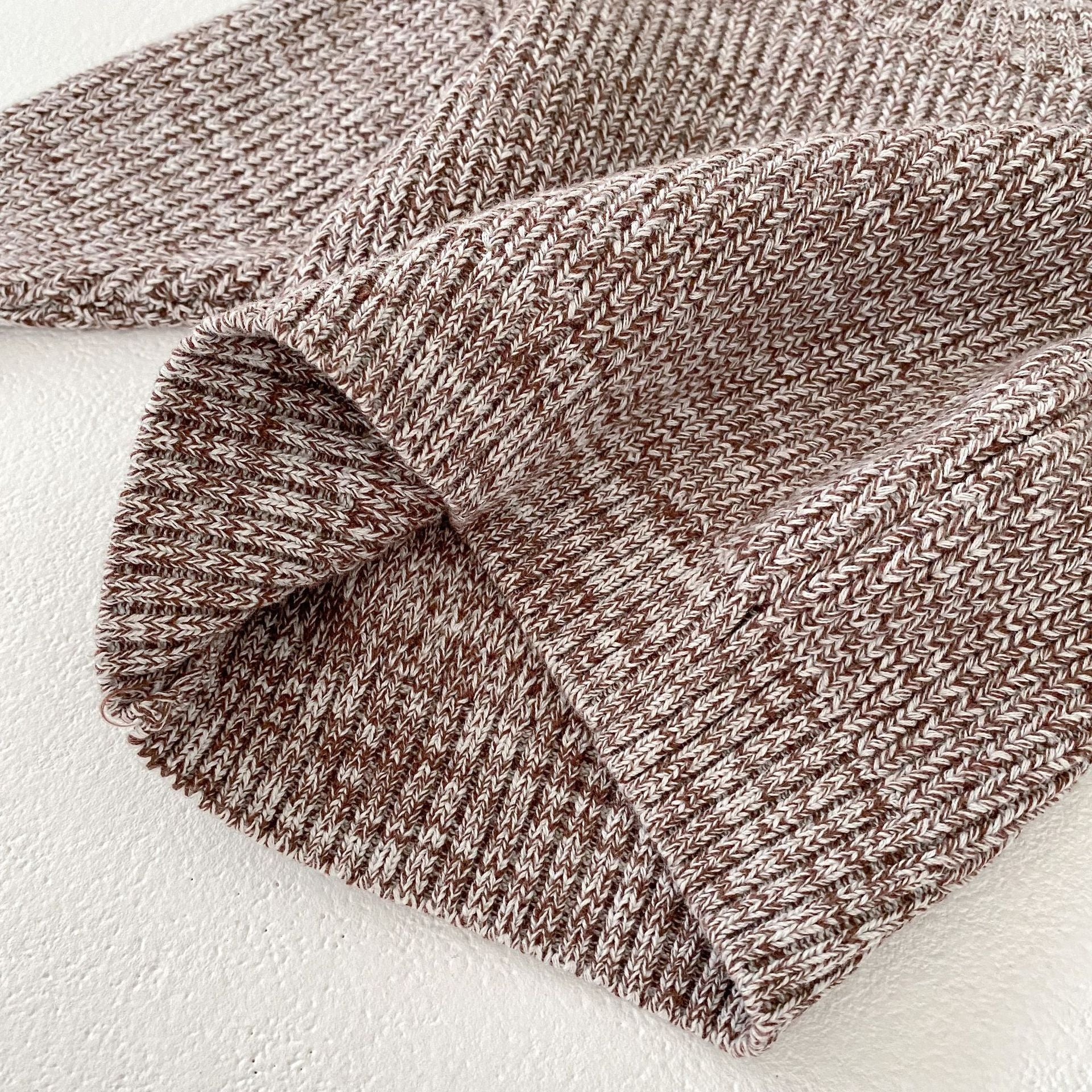 Baby Girl Mixed Color Knitted Hat 3-Pcs Set